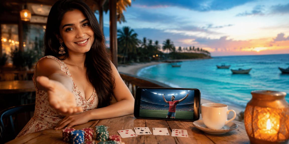 আনন্দময় সৈকতে পোকারের দৃশ্য - aq999